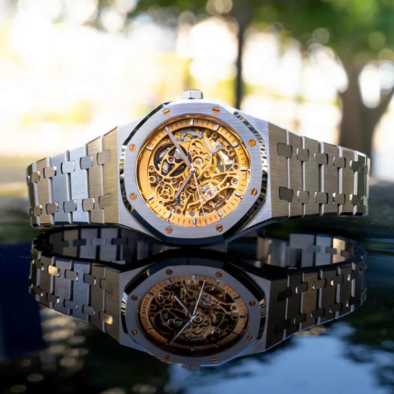 Reloj de Lujo - BICOLOR SKELETON