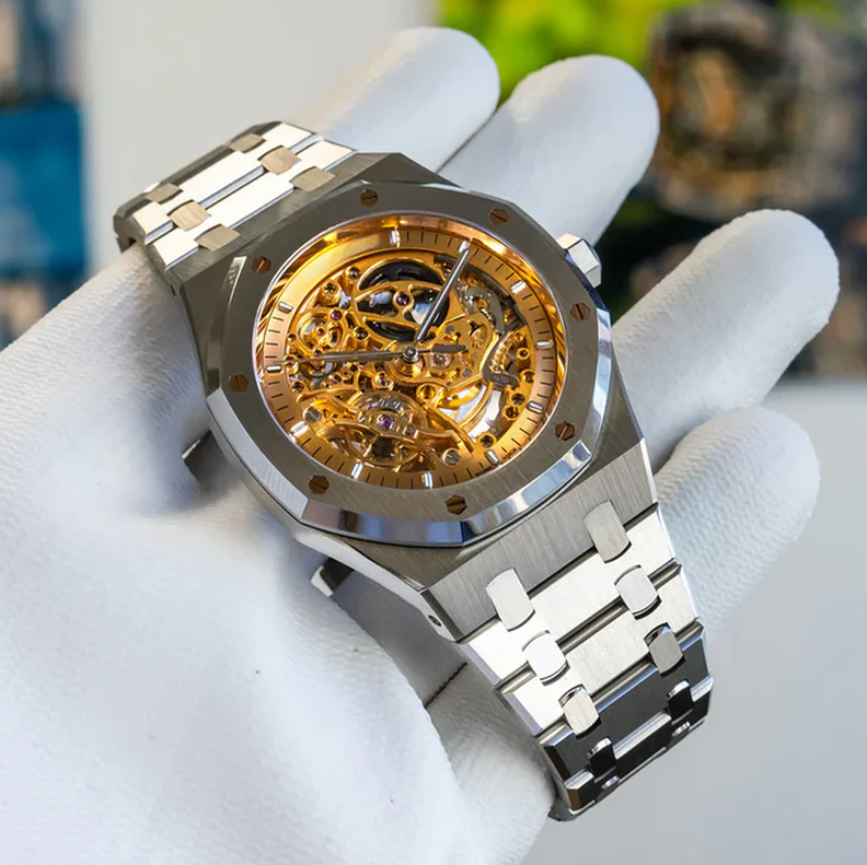 Reloj de Lujo - BICOLOR SKELETON